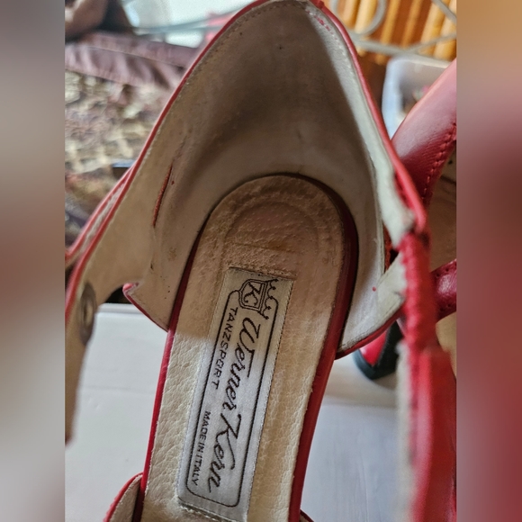 Werner Kern Ines Red Dancing Shoes UK size 4 - Picture 4 of 12